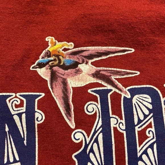 GILDAN Activewear Women’s Elton John Burgundy Short  Sleeve Shirt (Size Medium) - Picture 8 of 8